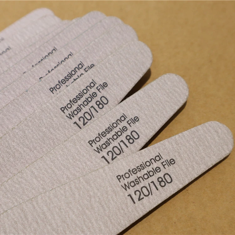 Unigel Пользовательский логотип двухсторонний набор пилок для ногтей 180 150 80 100 грит пилка для ногтей