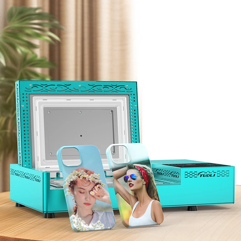 TuoLi Hot Selling 2024 New Product Phone Cover Mini Printing Vacuum Press Machine 3D Mbolie Phone Case Sublimation Printer