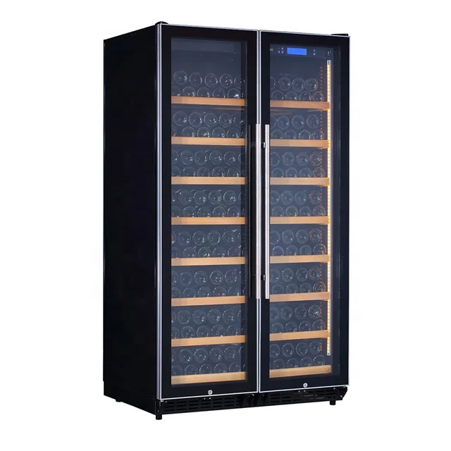 Huaou Stainless Steel Door 320 Bottles Compressor Custom Wine Cellar Cooler