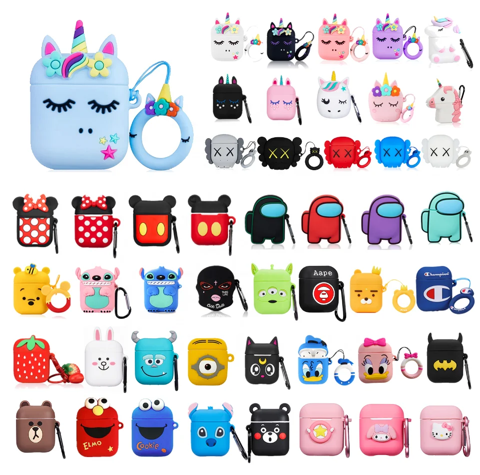 
Gemfits Low Moq 3D Cute Funny Cartoon for Airpod Case,Animal Unicorn Designer for Airpod Case For Airpod 1/2 2021 