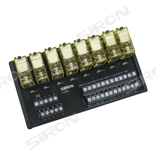 SiRON Y434 8-bit 1C power Relay Module Wide base type power Relay Module