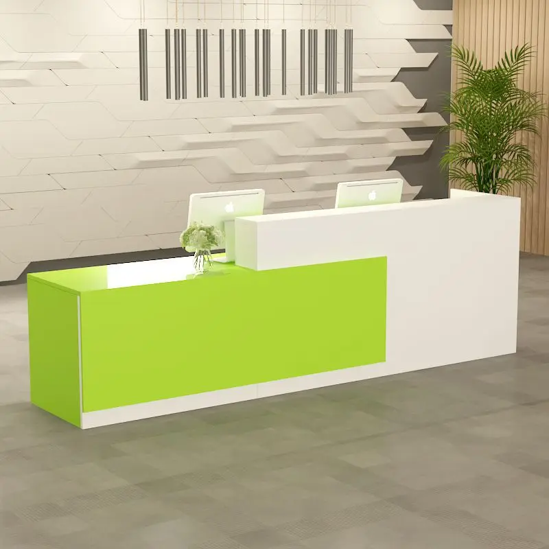 2023 Modern Style Hot Selling Reception Desk Beauty Salon Color Customized 140*60*100 cm Made in China