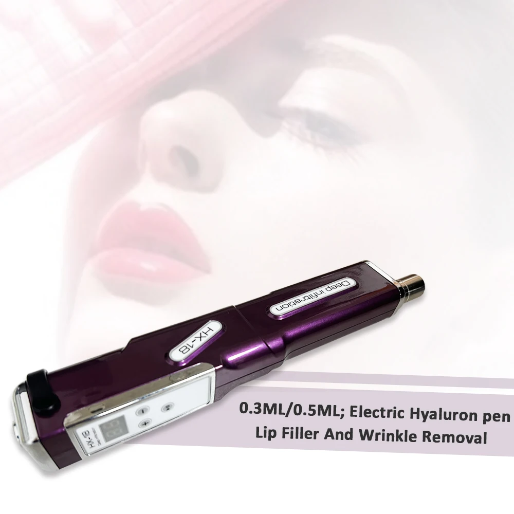 New pink color for beauty salon/0.3ml and 0.5ml needles for facial use and lip use Beauty injector