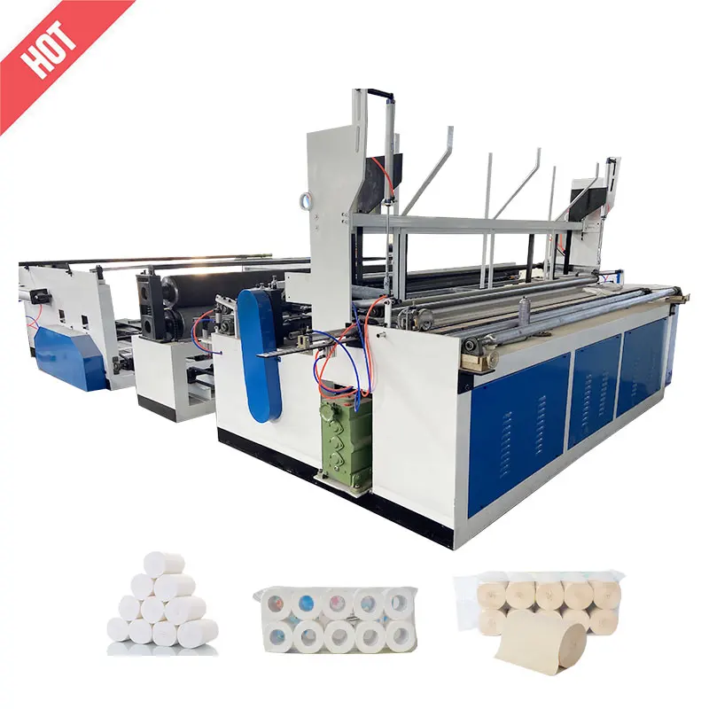 Low price automatic color embossing small toilet tissue machine mini toilet paper roll making machine
