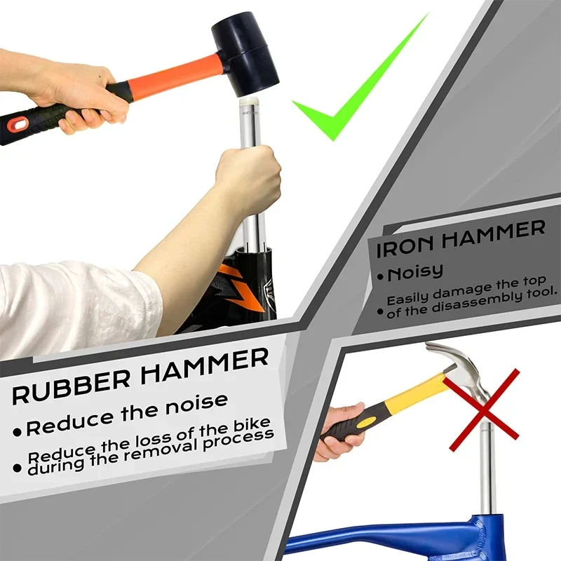 OEM/ODM BUCKLOS Bicycle Headset Remover Tool MTB Bike Bottom Bracket Cup Press-in Shaft Crank Install Repair Tool