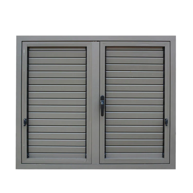 Aluminum Louver Plantation Shutters Casement Windows