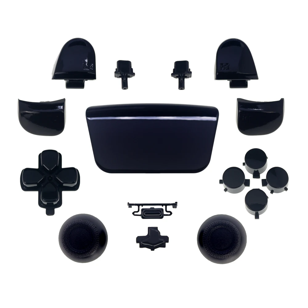 Комплект хромированных кнопок 16 в 1 для контроллера PS5 BDM020 кнопки Play Station 5 Dpad R1 L1 R2 L2 триггеры сенсорная панель