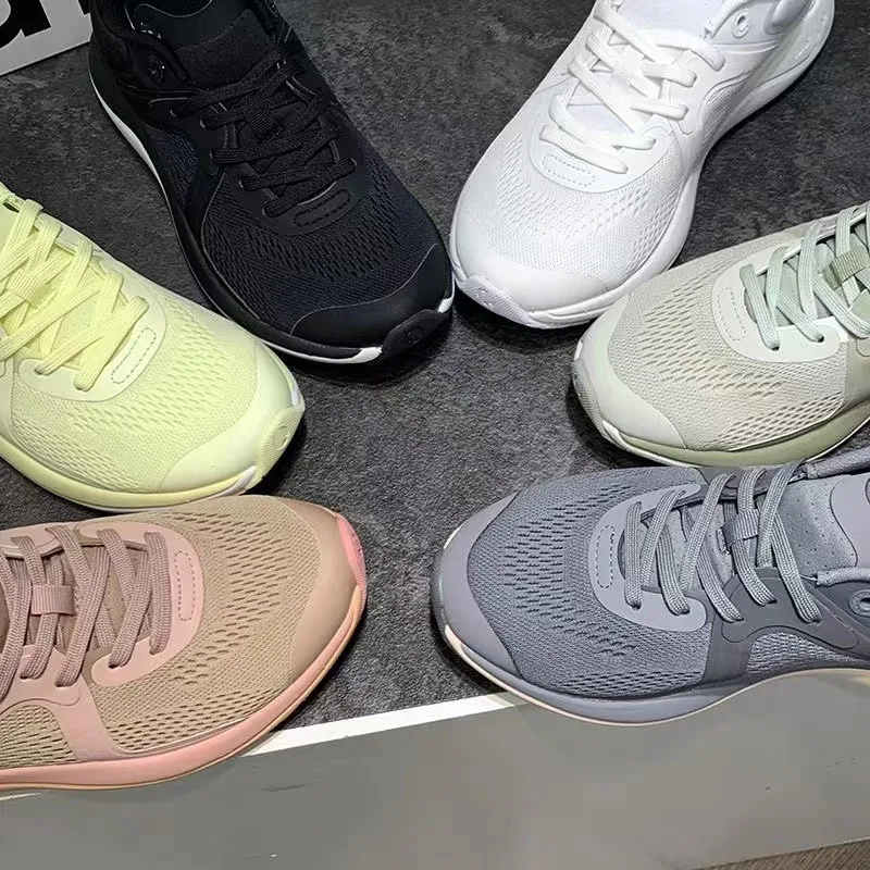 Luluwomen Sports Shoes Low Top Running Shoes Fabric Breathable Foam Soft Sole Yoga Fitness Leisure Running Shoes