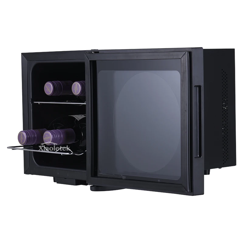 Wine Beverage Cooler Wine Cooler 4 Bottles LED Digital Display 12L Wine Cooler Refrigerator For Home Bar