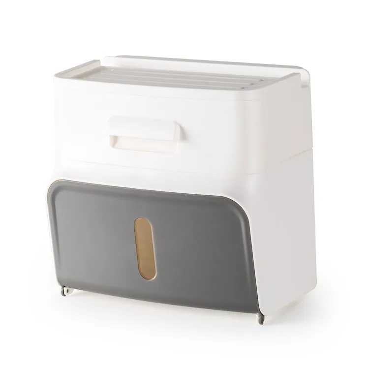 
Baylor plastic magic sticky toilet rack snowy white paper towel holder 