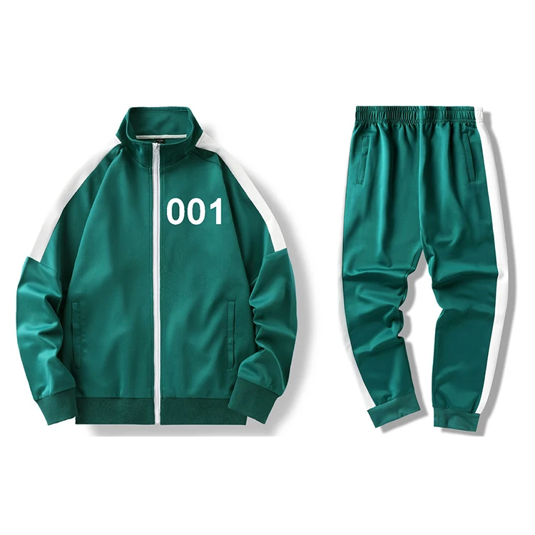 Fast Delivery Factory Inventory Jacket Green New Squid Game Costume T-shirt