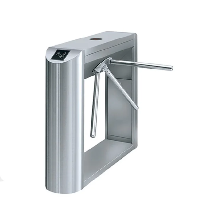 Modern One Way Entrance RFID  Mechanical Turnstile Code Scanner Durable Tripod Turnstile