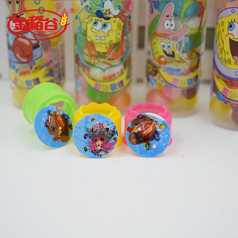 Wholesale Bottle Packaging Delicious Jelly Fruity Flavor Sugar Candy Toys Jelly Bean