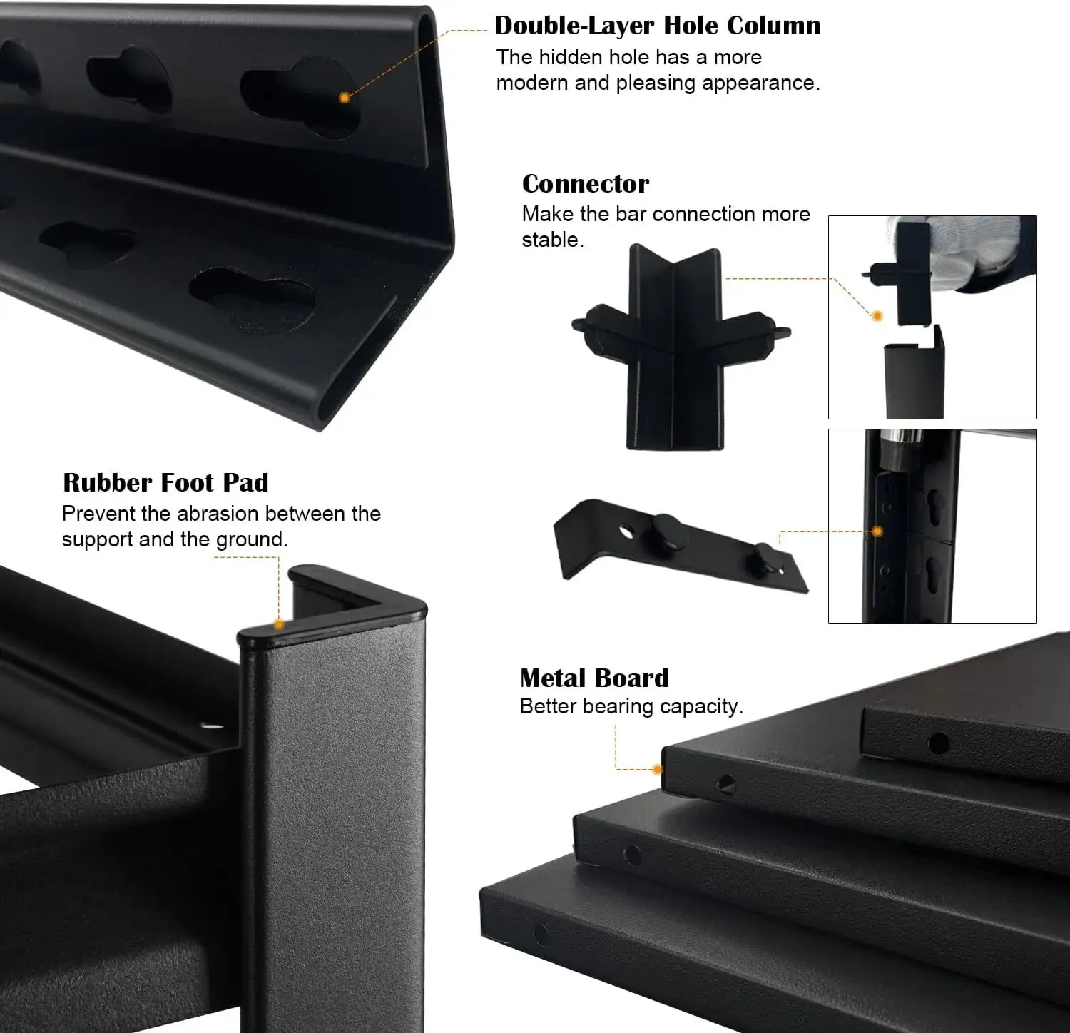 Steel Adjustable Shelves Unit Metal Boltless Rivet Storage Racking Shelf For Kitchen