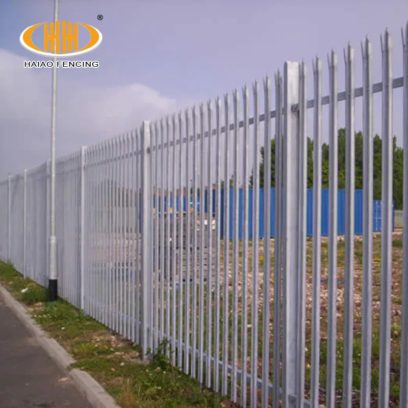 Haiao 2.4m second hand steel residential security angle pale iron palisade fencing for sale