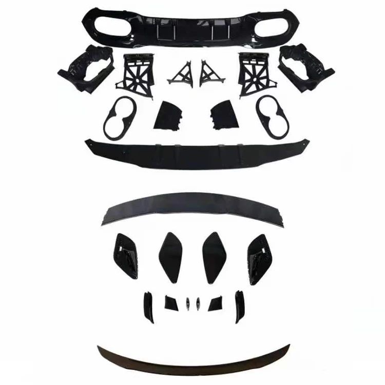 W177 2019-2021 A45s style front bumper rear diffuser body kit for Mercedes Benz A class car