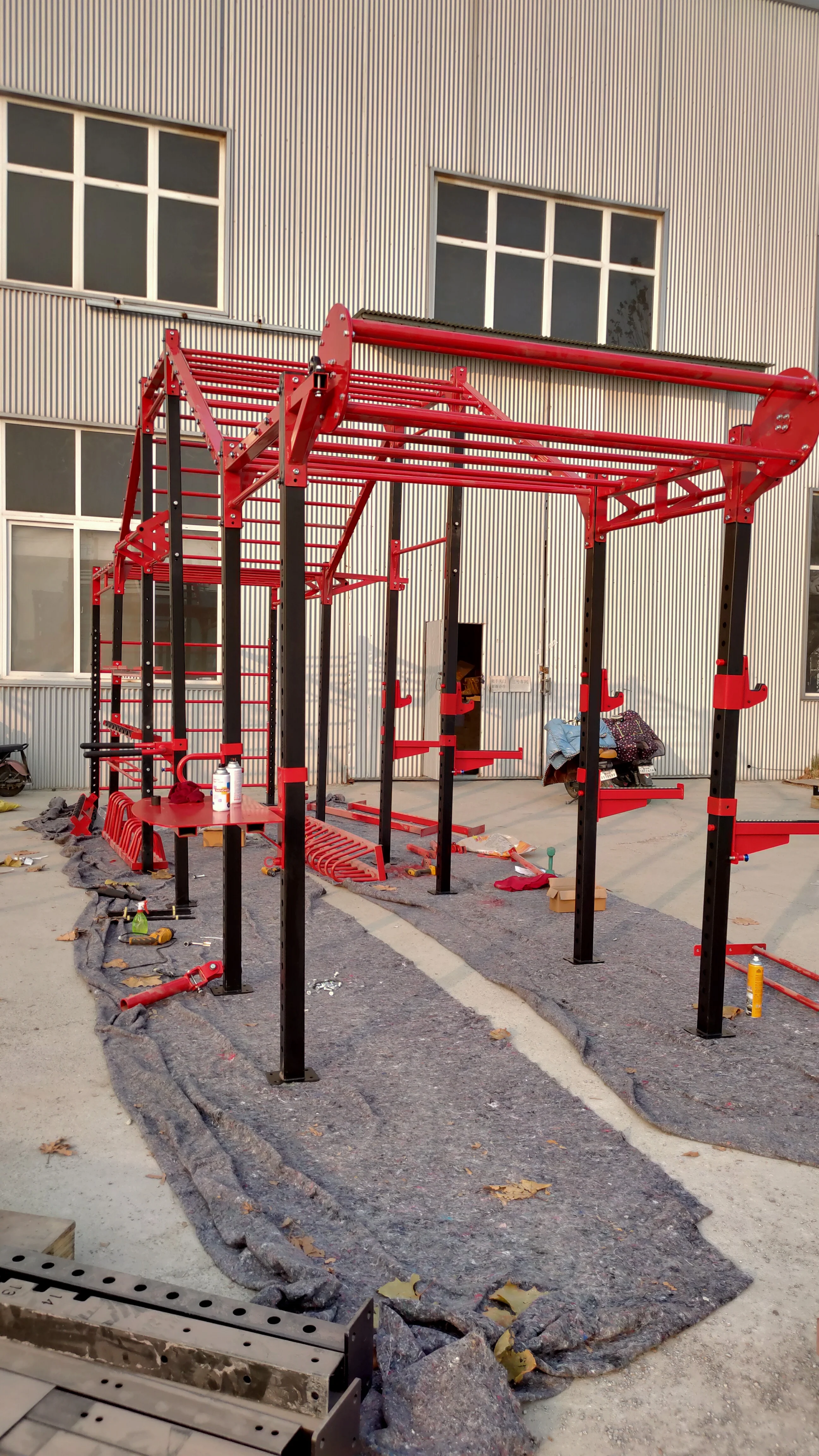 commercial multi station functional gym fitness equipment CF crossfit equipment rack machine