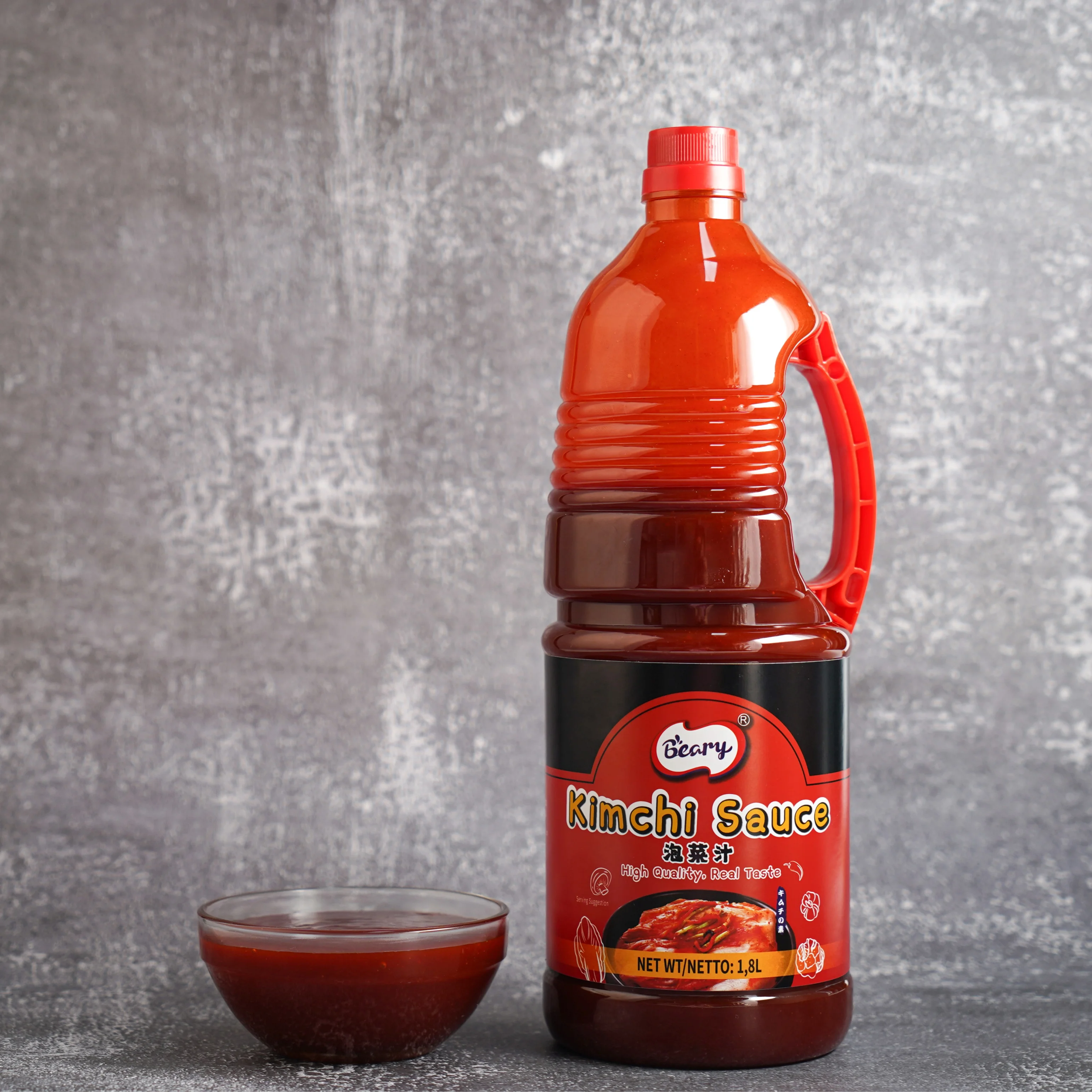 Hot Selling Kimchi Sauce Wholesale Bulk Production Asian Flavor Sauces 1800ML Plastic Bottle for Catering