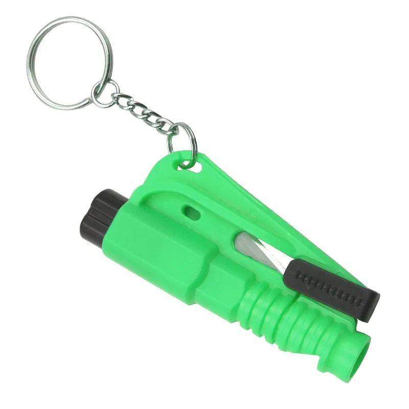 Life-Saving Tool Car Safety Hammer Auto Emergency Alarm Whistle Glass Window Breaker Keychain Seat Belt Cutter Keyring
