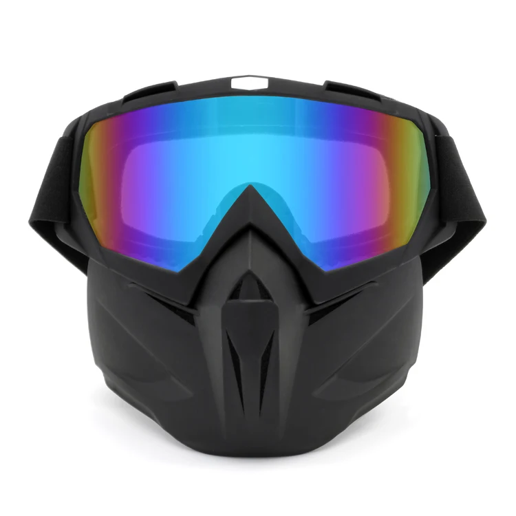 Hot Sale Motorcycle Accessories Goggles Open Face Helmet Mask Removable Winter Snow Sports Sunglasses