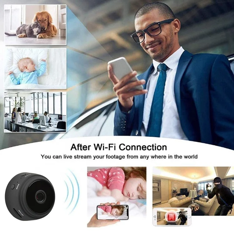 Ptz cctv маленькая hd охранная шпионская беспроводная Wi-Fi ip Сетевая