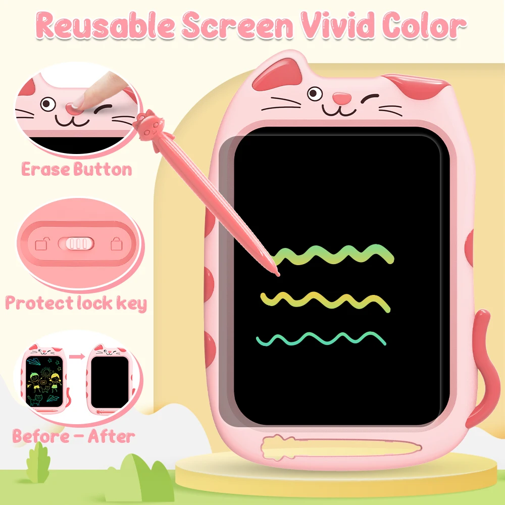 Stationary Supplies Board with Smart 10 Inch Digital Slate for Kids LCD Writing Tablet