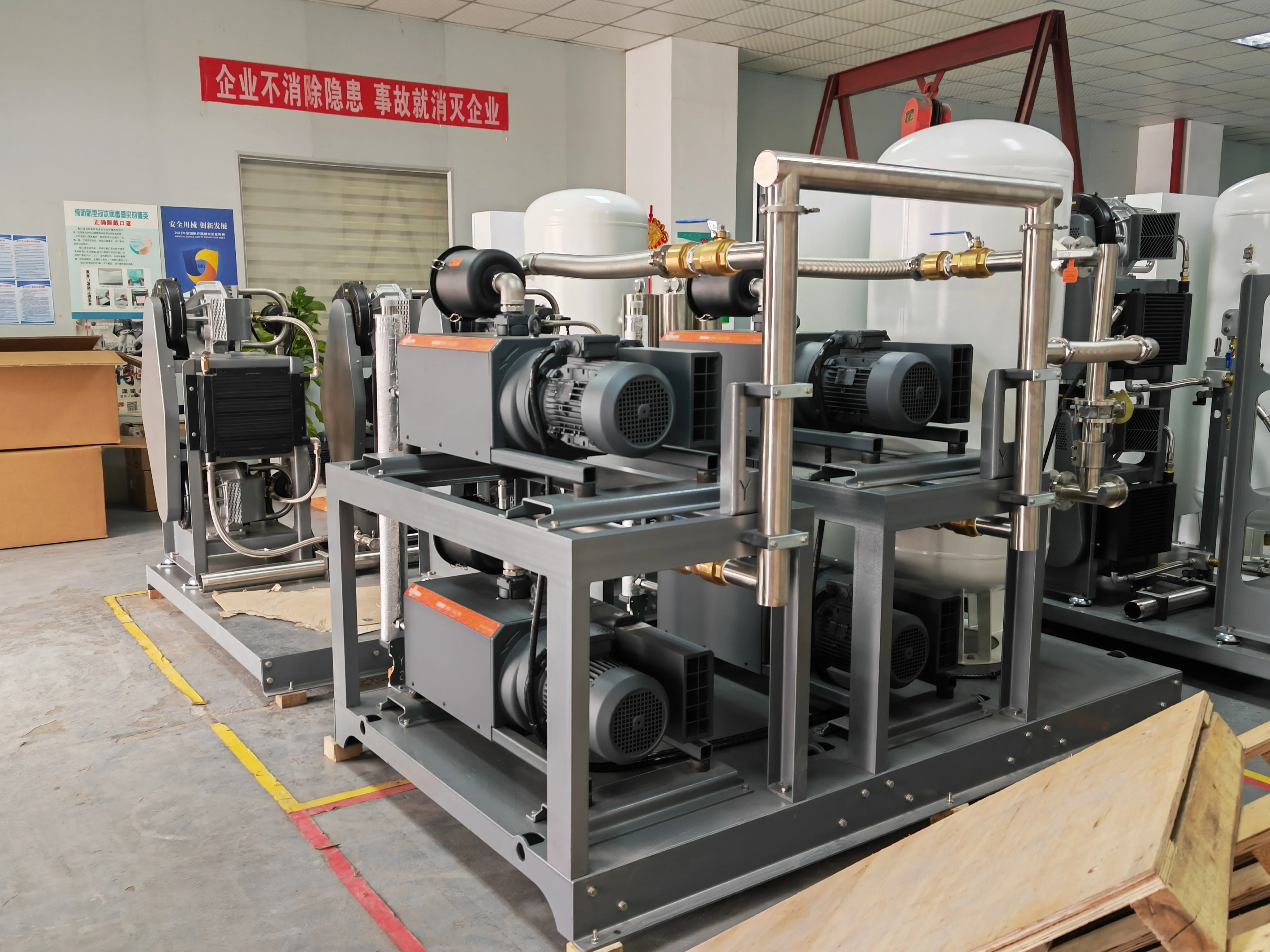 Customized Central Vacuum System Medical Oil-lubricated Rotary Vane Vacuum Pump