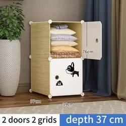 Hot Selling Cartoon Plastic Baby Clothes Closet Kids Storage Cabinet Shelf Bedroom Furniture Portable Wardrobe