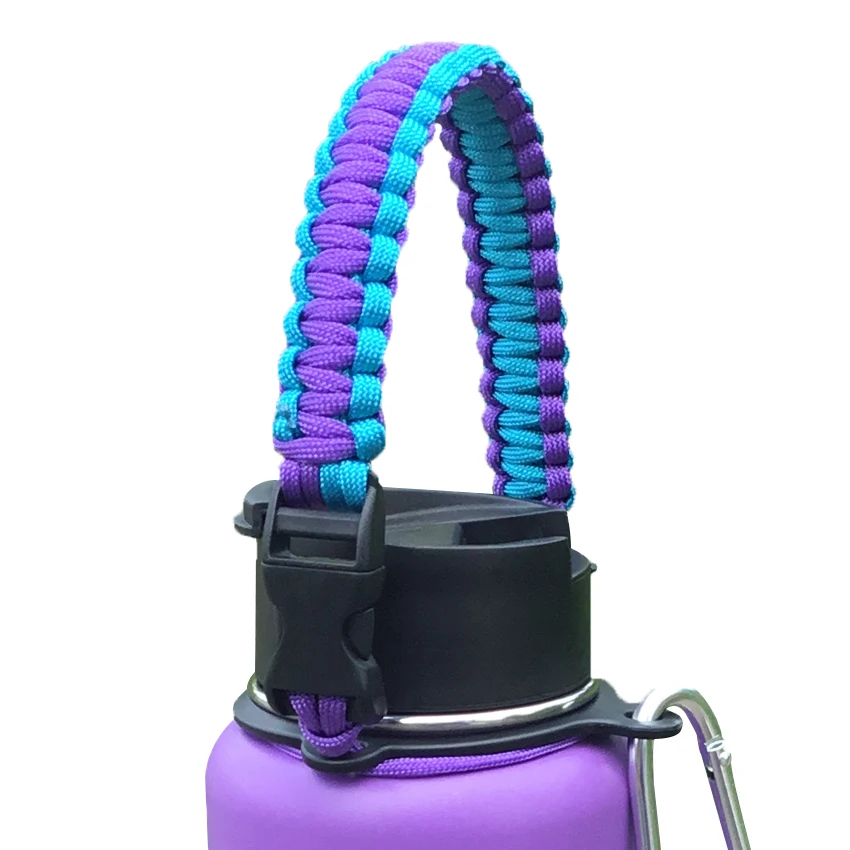 Double Wall Stainless Steel Wide Mouth Cheap Durable Vacuum survival tool paracord water bottle holder Carrier Holder