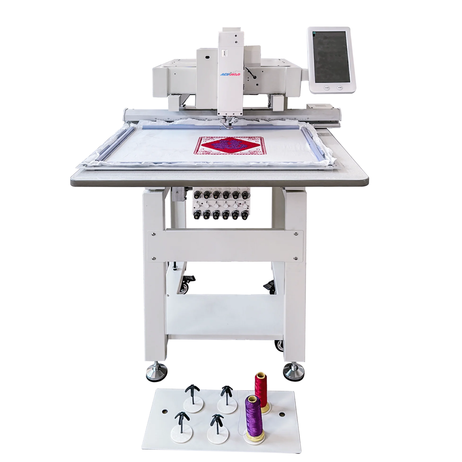 single head REVHON high quality  home use Chenille Embroidery Machine made in China