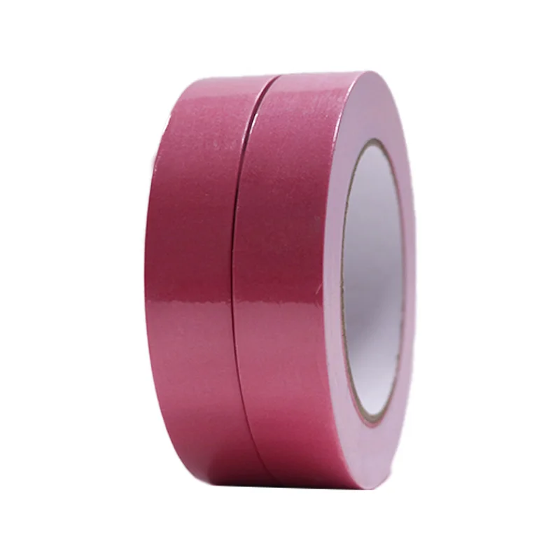 Sticky High Quality Japanese Washi Pink Adhesive plain self adhesive paper solid color washi tape