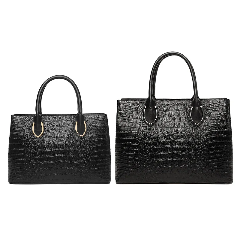 Factory new design Crocodile handbag women High quality pu leather waterproof tote bag wholesale