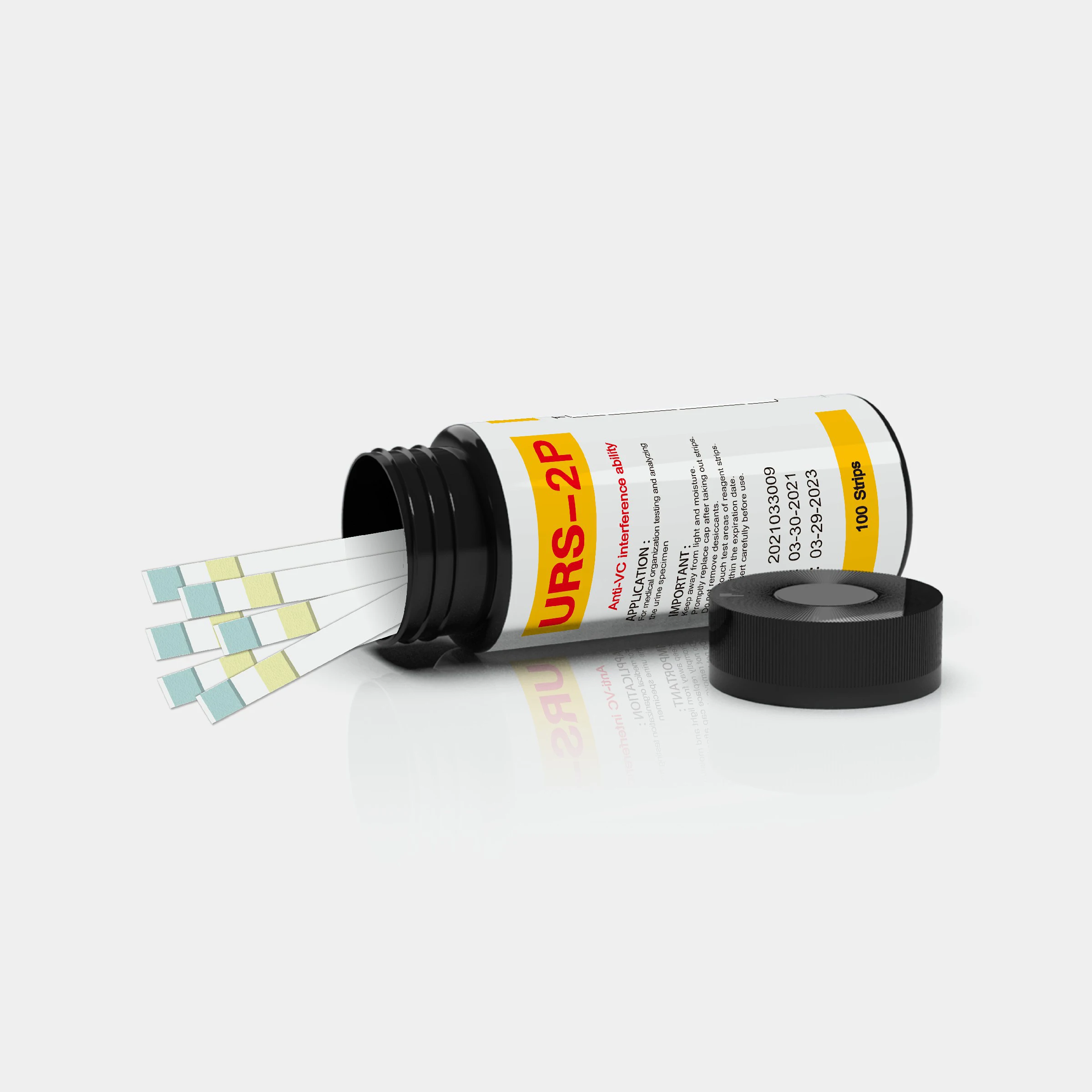 Urine test paper 2 parameters Hot sell Urine test strips for Glucose and Protein test strips URS-2P at home or clinical  100pcs