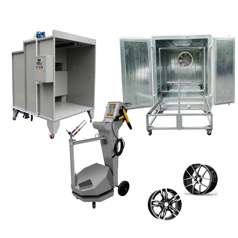 Metal electrostatic manual powder coating spray equipment for small production