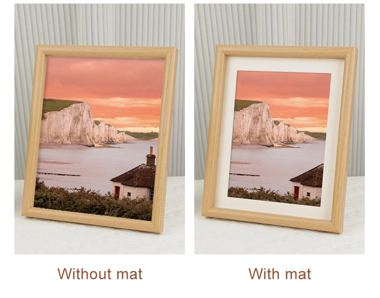 Ready To Ship Discount Cheap Simple Design MDF A4 Wall Hanging Frame Picture Home Decor Wooden Photo Frames for Pictures