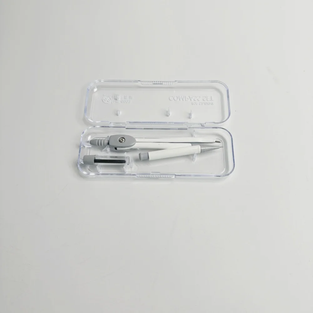 Basic Mathematics Compass set 2 piece Include Mechanical Pencil Lead  Geometric Compass Student Drawing ool Compass