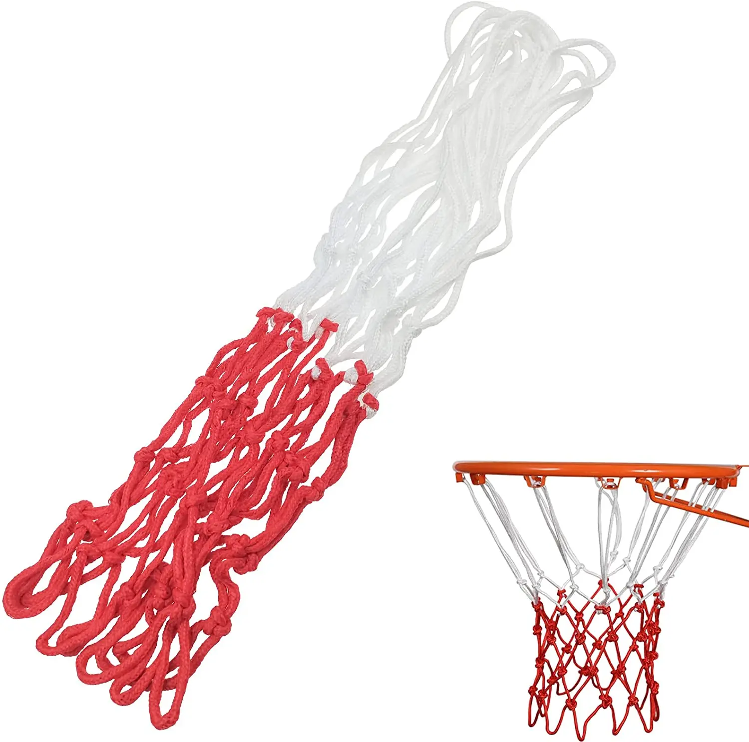 12 loops*7 knots High quality nylon basketball shooting net heavy duty