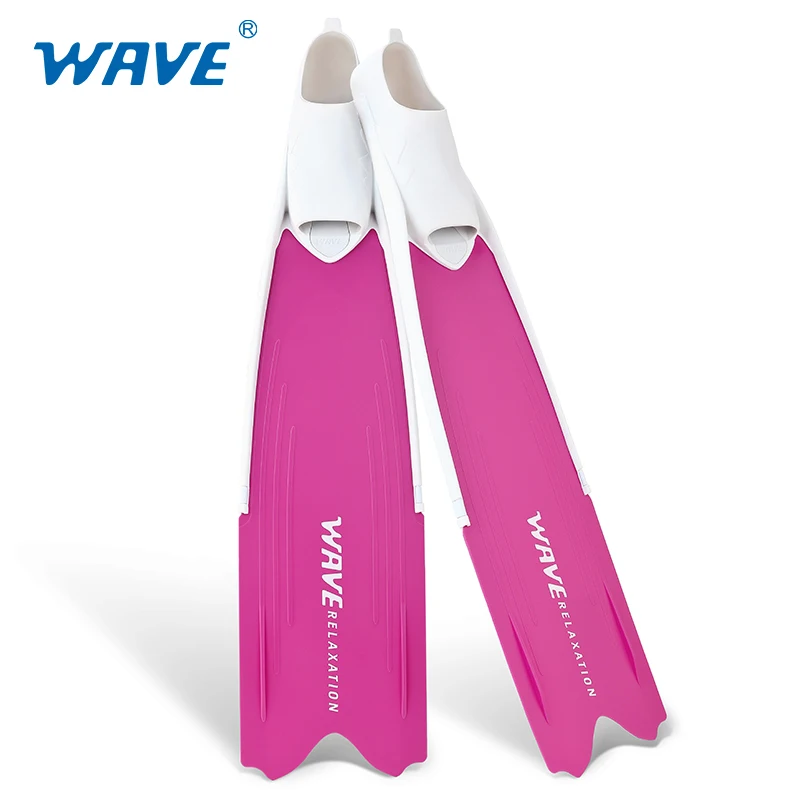 WAVE Professional use soft long blade has better driving force under water free diving fins