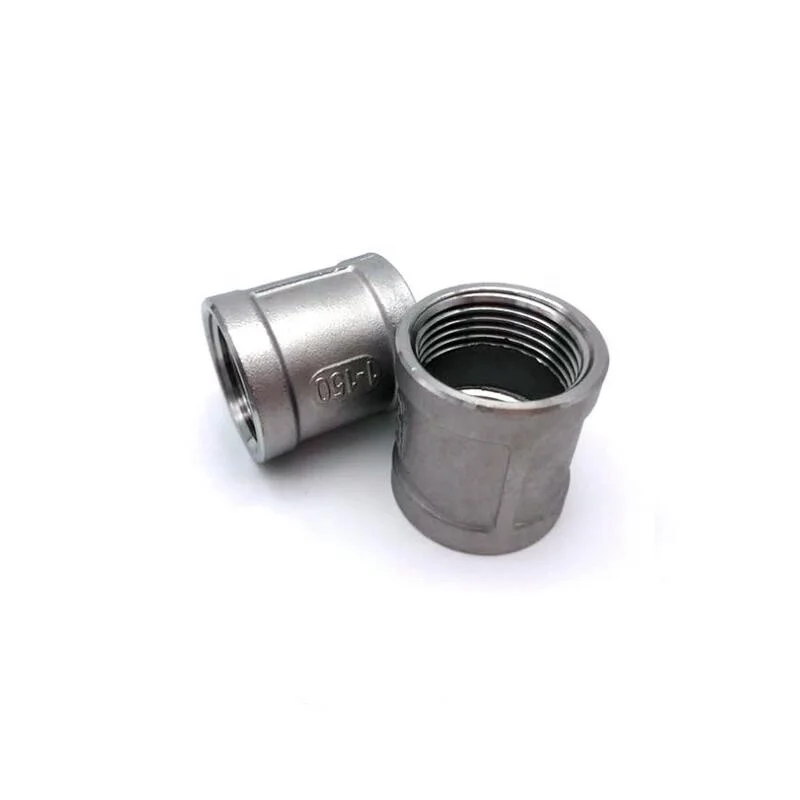 
3/4' BSP Female Thread 304 Stainless Steel Pipe Fittings DN20 Straight Coupling Equal SS304 Hexagon Hose Nipple 