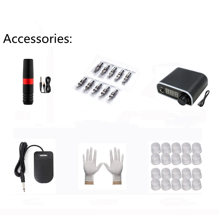 Wholesaler Digital Body Art Professional Machine Professional Smart Portable Design kit tattoo sets from China