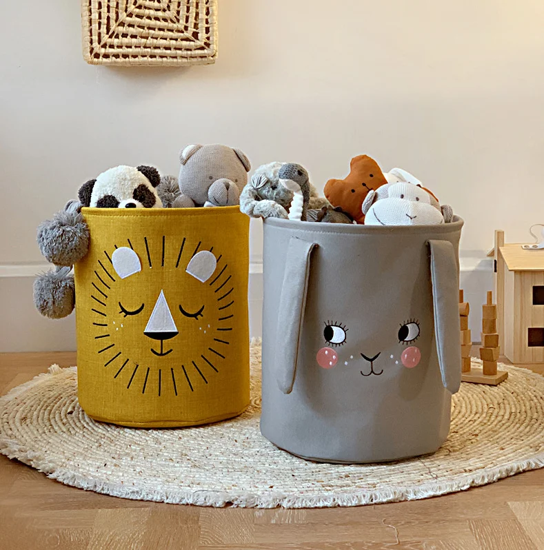 
New Arrival Kids Eco Friendly Storage Bin Basket Laundry Animals Shape 