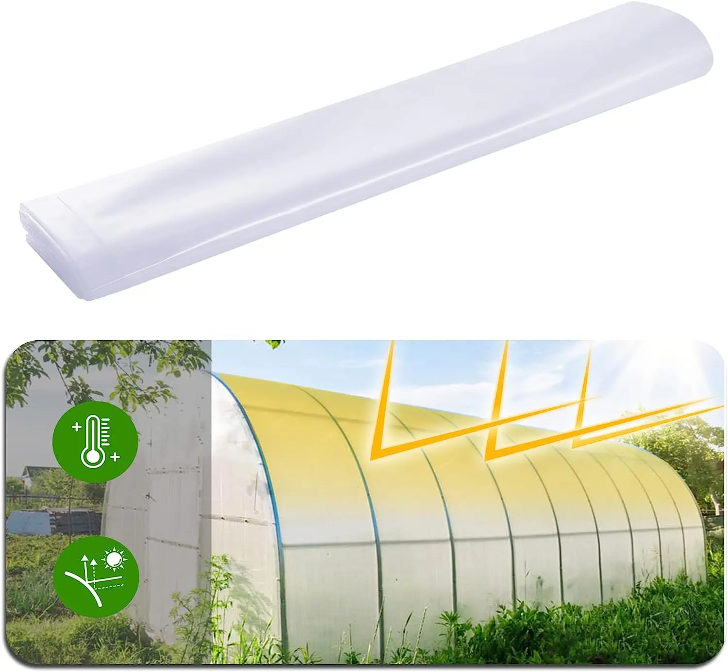 Agriculture Greenhouse Film Clear Plastic Sheeting UV Resistant Poly Film Garden for Plants