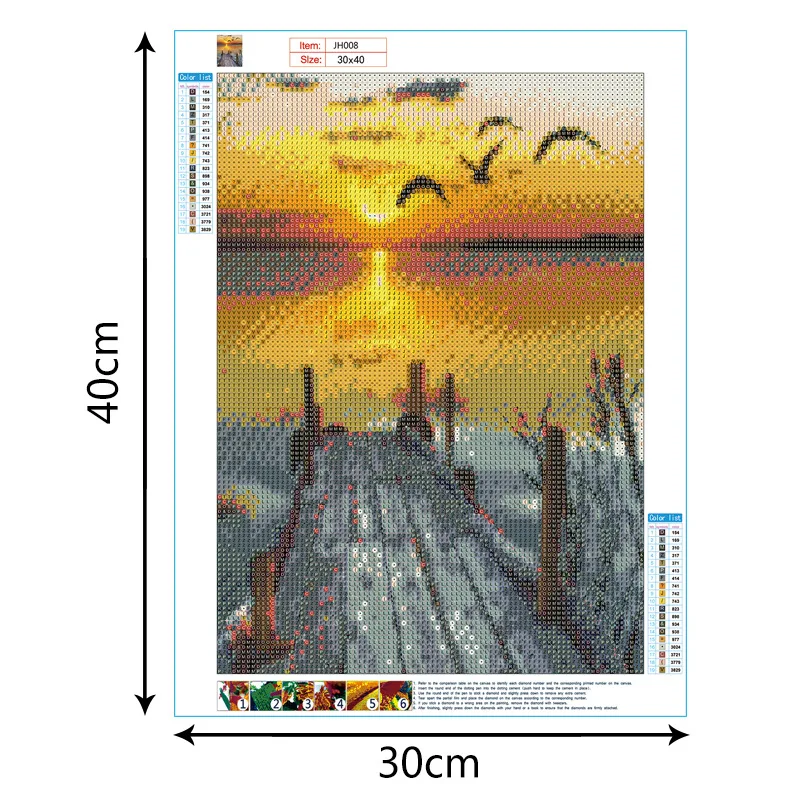 Odm/oem картины морской пейзаж Love and the beach pintura алмазная живопись холст Картина декор настенное искусство
