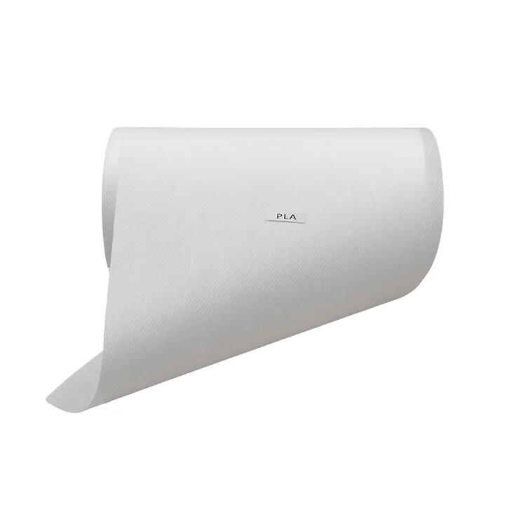 Готовый к отправке экологически чистый нетканый материал PLA биоразлагаемый спанбонд нетканый материал рулон