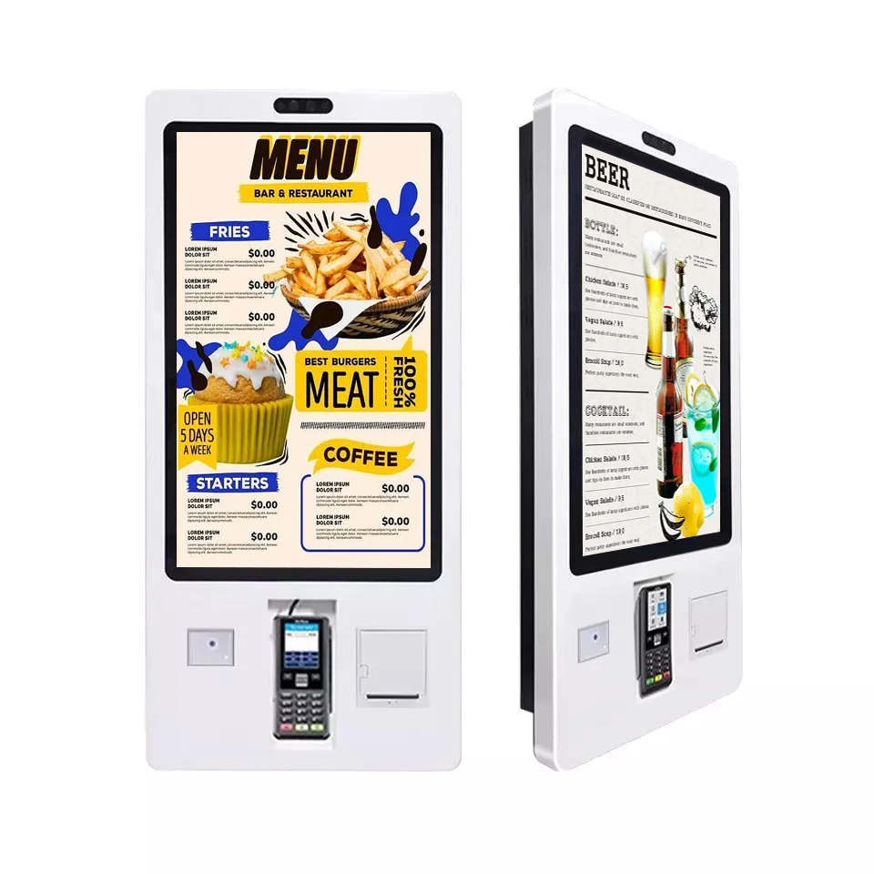 Self Service Payment Checkout Machines Printing Touch Screen Vending Ordering Library Supermarket Self Kiosk