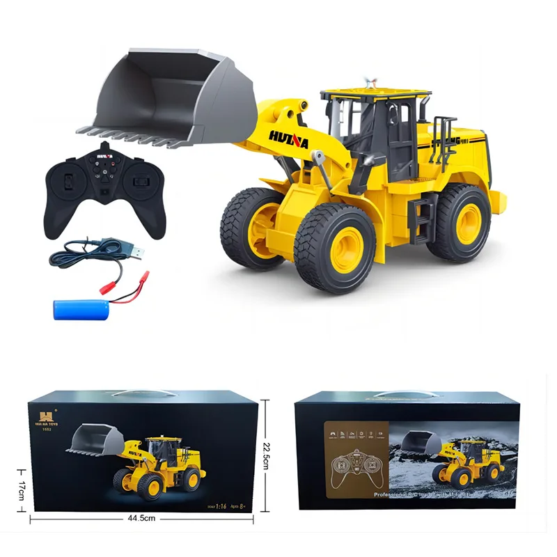 Hot liangJun Huina Huina 1552 remote control shovel bulldozer engineering vehicle electric remote control toy model