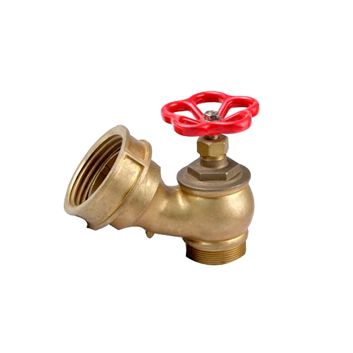 Hot sale quality 1.5 2.5 internal hydrant landing brass angle fire valve price fine