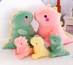 Hot-selling Cute Cartoon Dinosaur Toys Popular With Children Multi-color Optional PP Cotton Dull Dragon Doll Pillow