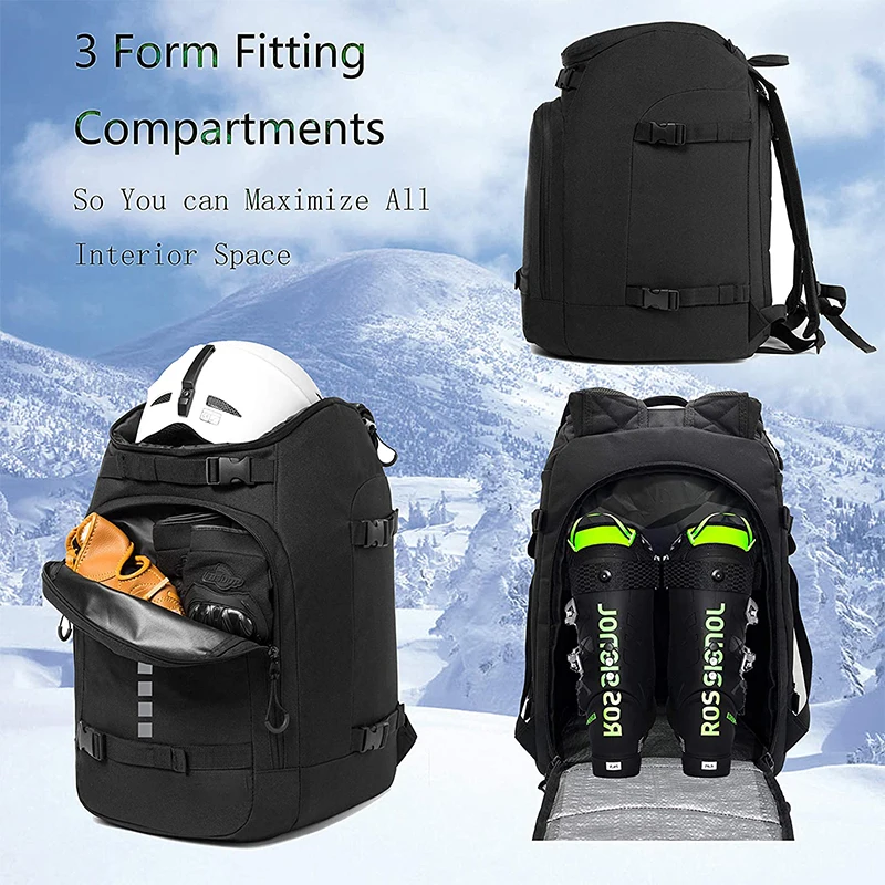  Hot Selling Ski Boot Bag Travel Backpack 50L Large Capacity for Helmet