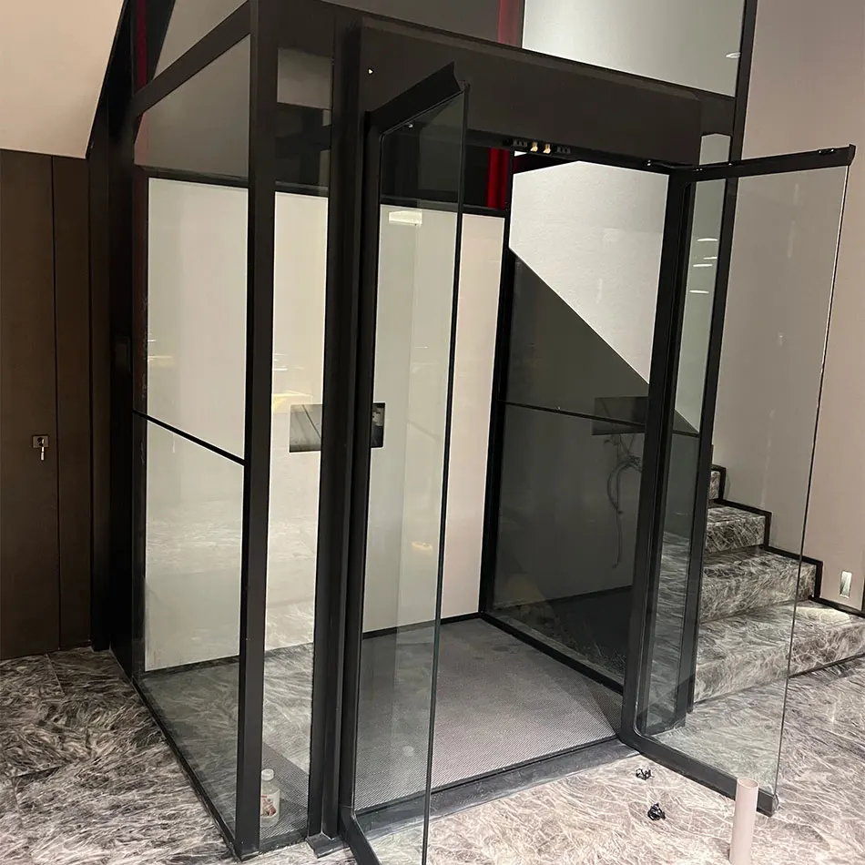 400kg 3 floors mini small circular compact home electric lift residential table lifting elevator price for home